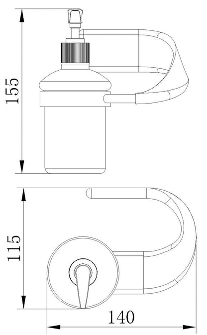 PCW574 CAPRICE WHITE CHROME SIVI SABUNLUK